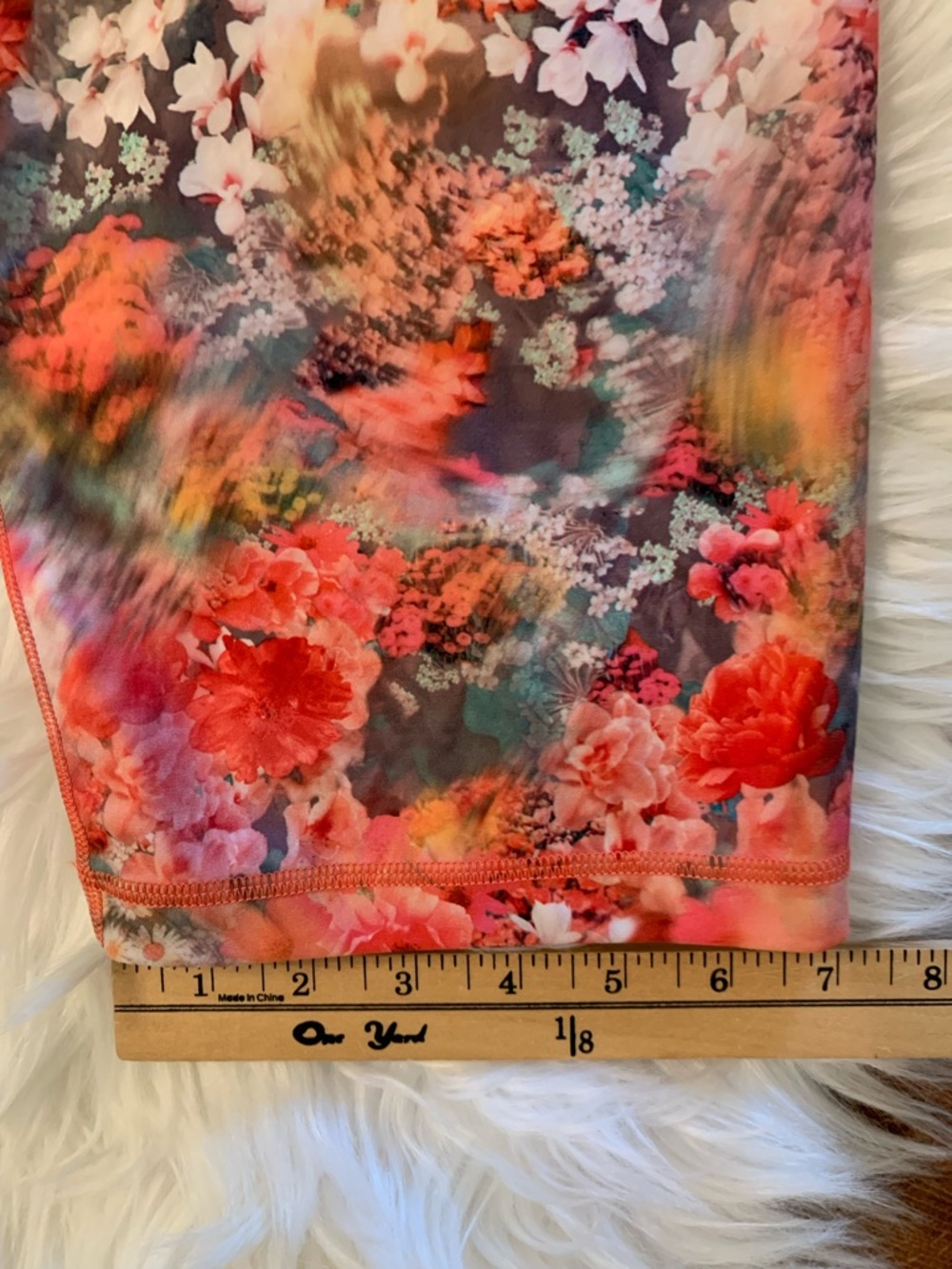 Athleta Women’s 3X Elation Capri Leggings Renewed Spring Bloom Floral Peach - Picture 11 of 15
